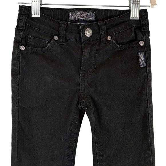 Silver Jeans Co Little Girls Black Sasha Slim Straight Denim Jeans Size 4 - Picture 2 of 9